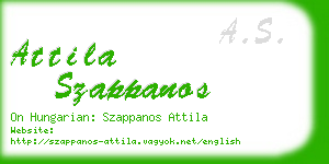 attila szappanos business card